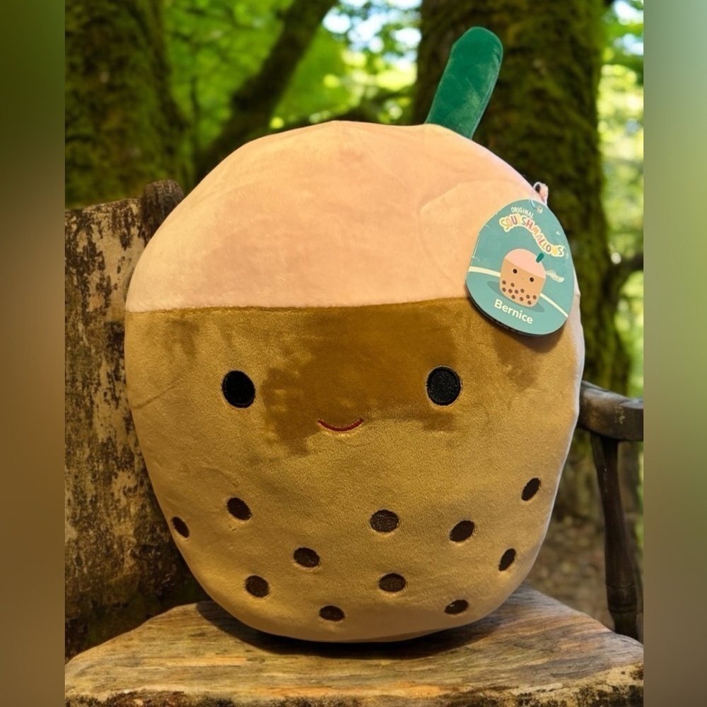 Squishmallows Official Kellytoy Plush 12Inch Squishy  (Bernice Boba Tea) NWT